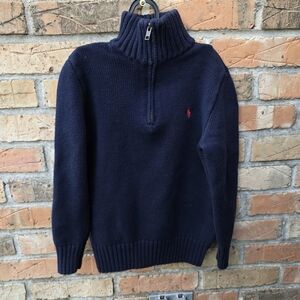 Polo by Ralph Lauren Kids Navy Half-Zip Sweater